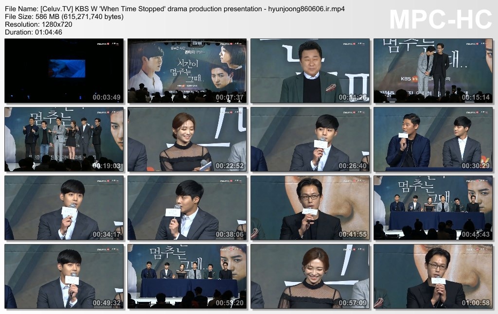 Celuv.TV] KBS W 'When Time Stopped' drama production presentation - hyunjoong860606.ir]